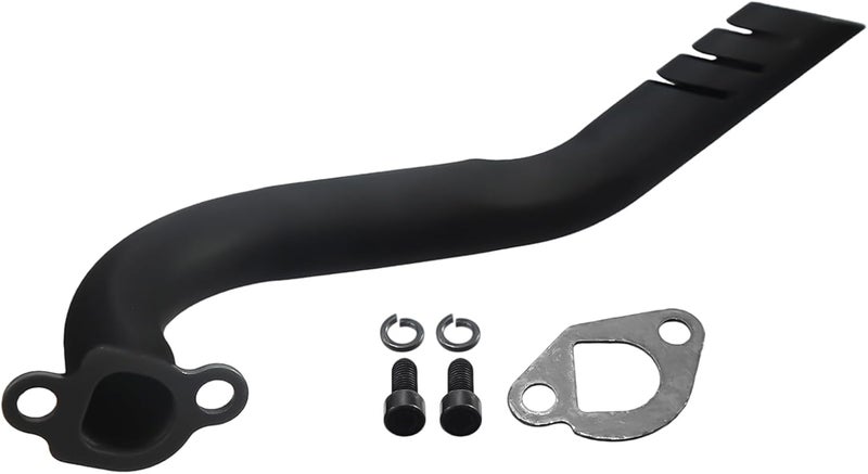 KANECJDL Mini Bike Exhaust Pipe Header Kit for Predator 212cc 224cc 196cc fit Coleman CT200U BT200X CT200U-EX Baja Warrior MB200 MB165 KT196 6.5hp GX160 Clone Engine Go Kart Black - Image 1